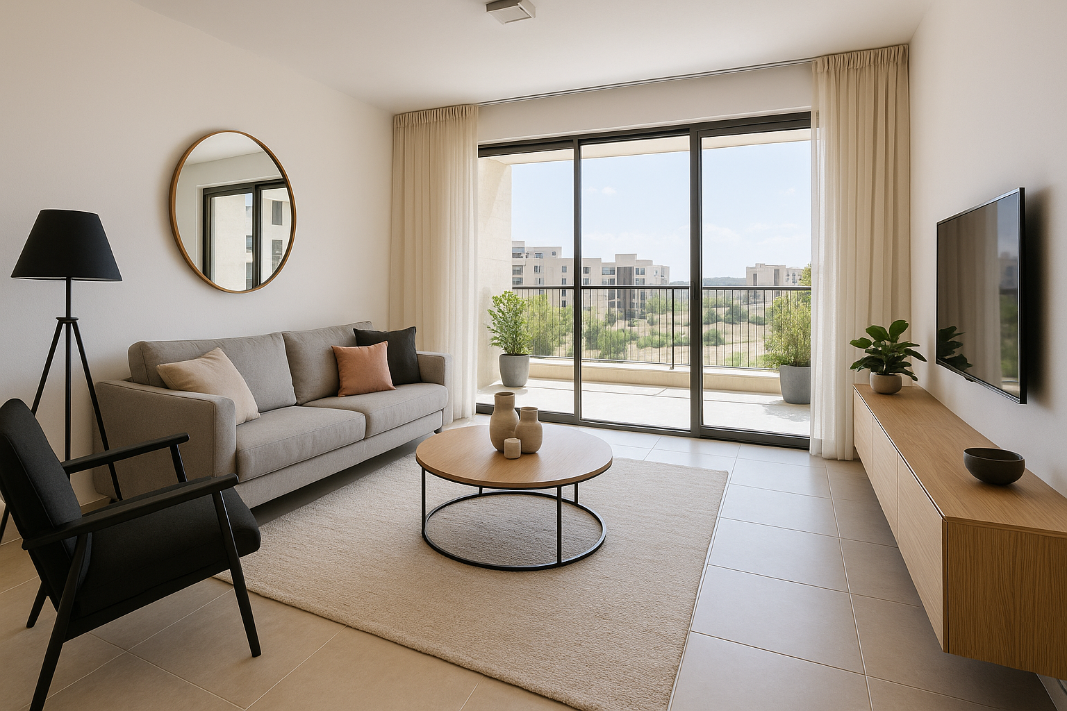 דירה חדשה עם נוף פתוח בדימונה – השקעה בטוחה למגורים או השכרה